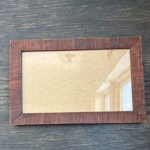 Vintage Wooden Picture Frame, rustic, shabby, wood grain, 10.25x6.75”